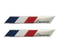 2pcs Autocollants français 3d National France Decals de voiture drapeau de voiture auto-adhésive autocollants logo pour voitures Casque de