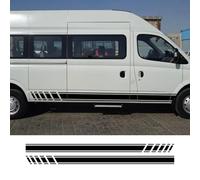 2pcs Autocollants latéraux de Porte de Voiture, pour maxus v80 Camping-Car Cargo Fourgon pièces Ligne Graphiques Rayures Vinyle décalcomanies Tuning Accessoires Auto