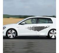 2PCS Autocollants latéraux de Porte de Voiture TCR Style Décalcomanies en Vinyle, pour VW Golf 8 5 6 7 R TSI GTI MK8 MK4 MK5 MK6 MK7 Accessoires Automobiles