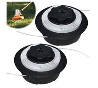 2PCS AutoCut C6-2 Tête De Débroussailleuse pour Stihl FS38 FS40 FS50 FSE81,Tête Faucheuse Autocut C6-2,Tete à Fil Coupe-bordure