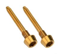 2pcs Axe de Retention Plaquettes Frein Vélo Alliage 2pcs Axe | Compatible MT2/4/5/6/8, installation pour facile, remplacement pour précis, sécurité accrue, finition noire(GOLD)