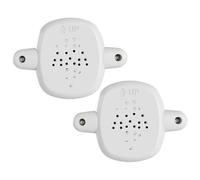 2pcs Baby Gate Banister Adaptateur, Plastes de porte en plastique Pièces de montage sans licenciement pour les portes rétractables, Mesh et fer, Protecteur rampe d'escalier, blanc.