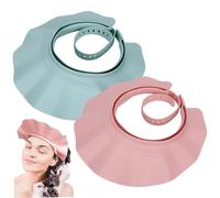 2pcs Baby Shower Catch, 21 niveaux ajusté en bassin ajusté Bouclier de lavage des cheveux avec un large bord, un shampooing sans glissement pour les enfants, des fournitures de salle bain conforta
