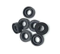 2pcs Bague d'étanchéité Nbr Tc type Nitrile mazoutés Joint à double lèvre avec ressort jarretière, 8X14X4mm