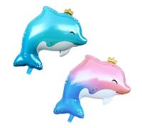 2PCS Ballons dauphins, Ensemble de ballons dauphins, Grand Set de Ballons Dauphin, Marine Animal, Anniversaire Animaux Océan, Ballon Décorations de l'océan anniversaire d'enfants