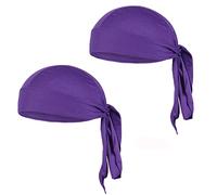 2pcs Bandana Cyclisme Sport Unisexe, Bonnet sous Casque Été Protection Solaire Anti-UV Bandana Pirate Respirant Séchage Rapide Foulard Chapeau de Vélo Moto VTT Anti-Transpiration Bandana Hip-Hop