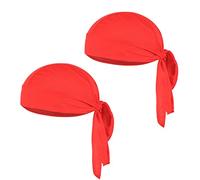 2pcs Bandana Cyclisme Sport Unisexe, Bonnet sous Casque Été Protection Solaire Anti-UV Bandana Pirate Respirant Séchage Rapide Foulard Chapeau de Vélo Moto VTT Anti-Transpiration Bandana Hip-Hop