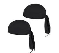 2pcs Bandana Cyclisme Sport Unisexe, Bonnet sous Casque Été Protection Solaire Anti-UV Bandana Pirate Respirant Séchage Rapide Foulard Chapeau de Vélo Moto VTT Anti-Transpiration Bandana Hip-Hop