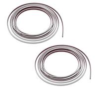2PCS Bande Chrome Voiture 6mm x 5m, Tuning Voiture, Baguette Adhésive Décorative Chromée pour Carrosserie, Fenêtre, Pare-chocs, Rétroviseur et Plus