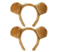 2Pcs Bandeaux D’Ours Brun, Accessoires De Performance, Bandeaux De Costumes D’Animaux, Bandeaux À Fourrure, Bandeaux Mignons, Bandeaux Créatifs