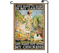 2Pcs Bannière Cour Je Veux Juste Travailler Dans Mon Jardin Et