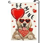 2Pcs Bannière Journée Des Amoureux Des Chiens Cœur D'Amour Roses Sois À Moi
