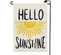 2Pcs Bannières Bonjour Soleil D'Été Drapeau
