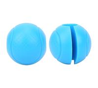 2pcs Barbell Grips | Thick Silicone Dumbbell Adapter Balls | Secure Hand Wrap for Gym Bars/Weightlifting | 6.5cm Diameter, 360g Pair (Blue)