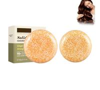 2PCS Barre Shampoing Au, Barre de Shampoing pour Recroissance des Cheveux, Savon de Shampooing Solide Au Gingembre, Anti-Perte, Favorise La Croissance soap