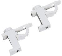 2Pcs Barre Transversale RéGlable Support De Pince et Crochet Tringle à Rideaux Support De Stockage De Serviette pour Organisateur