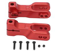2pcs Barres anti-rouleaux Barons balancées bras avant suspension stabilisateur barre d'aluminium Pièces de remplacement en alliage avec vis pour la voiture télécommandée à (Rouge)