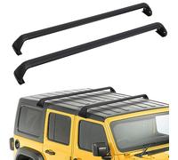 2Pcs Barres De Toit pour Jeep Wrangler JK JL Gladiator JT 4-Door 2007-2023,Voiture Porte Bagages Aluminium Galerie Toit