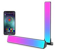 2pcs Barres LED RGB - Sync Son & App 19 Modes - Gaming TV PC - 27-45 Pouces