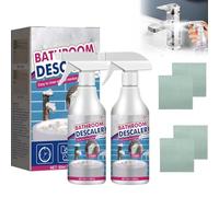 2Pcs Bathroom Descaler Foam Cleaner,Stubborn Stains Cleaner,All-Purpose Bathroom Descaler Foam Spray,For Toilet/Glass/Sink Tub/Bath