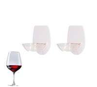 2PCS Bathtub Wine Holder, Suction Cup Plastic Drink Cup Holder Drink Cans Caddy Organizer for Bathtub Bathroom Shower