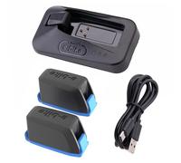 2pcs Batterie Chargeur Set Compatible pour AXS Red ETAP Force GX Eagle Rival Transmission, 2 pièces 380mAH, Noir