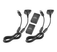 2pcs Batterie de remplacement + Câble de charge pour Manette sans fil Xbox 360 AC1913 G