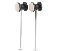 2Pcs Batteur de Grosse Caisse Double Face, Feutre Acier Inoxydable Tête de Maillet pour Pédale de Grosse Caisse Pièce de Rechange pour Batteur de Pédale Batterie Accessoire pour Instrument