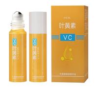 2PCS Bccnerty Anti Wrinkle, Huile essentielle yeux lutéine et vitamine C, Sérum anti-rides à la lutéine avec bille roulante, VC Lutein Huile pour yeux, sérum anti-âge pour Femme et Homme