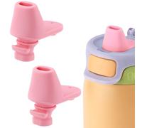 2pcs Becs de Rechange pour Bouteille d'eau Ello Pop & Fill, 22oz/32oz en Silicone sans BPA Embout Buccal de Rechange Compatible avec Ello Pop & Fill (Rose)