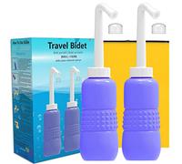 2PCS Bidets portable à main Nettoyant d hygiène personnelle de voyage pour le camping les soins post-accouchement et nettoyage en déplacement