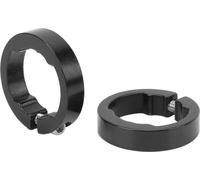 2pcs Bike Grips Anneaux de serrage en alliage d'aluminium Belle poignée de verrouillage pratique sur les pinces pour 22,2 mm guidon noir