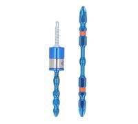 2pcs bits de tournevis à double extrémité 1/4 forte tête de croix magnétique pour perceuse électrique à main