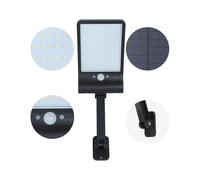 (2pcs, Black) 48 LED Solar Power Street Light PIR Motion Sensor Lamps Garden Security Lamp Outdoor Street Waterproof Wall Lights