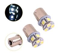 2Pcs Blanc BA15S R5W 1156 5050 8SMD LED Feux de Frein à voiture Ampoule -LON