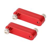 2Pcs Bloc de Limite de Règlement en Alliage en Aluminium Aluminium Permet de le Prendre N'Importe Où avec Facilité, Bloc de Positionnement Multifonctionnel des Dirigeants pour Bois (Rouge)