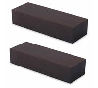 2Pcs Blocs de bois d'ébène, ébauches de bois dur pour Instrument musique | Blocs de bois dur 12x4x2.5cm/4.7x1.6x1 pouces, ébauches de bois d'artisanat en bois pour poignées d'instruments de musique