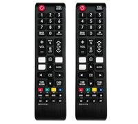 2PCS BN59-01315B Véritable Télécommande Compatible Télécommande Universelle BN59 01315B, Remplacement pour Téléviseurs Nécessitant Un Modèle Identique, Contrôle Précis, Design Ergonomique