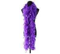 2Pcs Boa en Plumes, Plumes écharpe Déguisement Uni Guirlande Moelleuse pour Déguisement, Fête, Mariage, Décoration D'intérieur, 2M