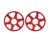 2pcs Bobine Vide, 1/4 10 Pouces Bobine de Bande Vide Bobine en Alliage D'aluminium Magnétophone Bobine Réceptrice pour Nab Bobine à Bobine Magnétophone 1 Paire