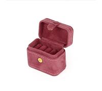 2pcs Boes d'oreilles Boîte de rangement à bague avec couvercle et snap Design Travel Bijoux Portable Bijoux pour les femmes. Organisateur de bijoux (couleur: 2pcsd, taille: 6.5x3.8x5cm) (2PCSC