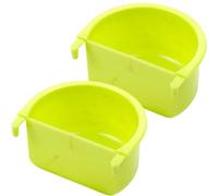 2pcs Bols d'oiseaux, mangeoire à Cage à Oiseaux, Bol Eau, Tasses d'alimentation, mangeoire Eau pour Section de caloduc, Perruche, Macaw, pinsons, ourants, Petits Animaux