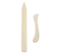 2pcs Bone Folder Tool Bone Folder Outils de Notation Dossier Osseux Irrégulier Plieur de Papier en Plastique Artisanat Scoring Pliage Outil de Scrapbooking pour le Bricolage Fait à Main Cuir Brunis