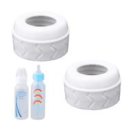 2pcs Bouachon de Biberon, Compatibles avec les Biberons Étroits en Plastique et en Verre Dr. Brown's de 4oz et 8oz Sans Fuite ni Déversement Anneaux de Colliers de Tétine de Biberon