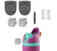 2pcs Bouchon de Bouteille d'Eau, 3,6 x 4,1 cm Bouchon de Tasse Compatible avec FreeSip 24 oz 32 oz Bouchon de Bouteille sans BPA Pièces de pour Owala 19/24/32/40 oz (Gris)