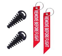 2PCS Bouchon de lavage d'échappement silencieux,15-38 mm | Bouchon pour Pot d'échappement pour Moto,avec Porte Clés, Bouchons d'échappement de Moto Silencieux en Caoutchouc