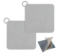 2pcs Bouchon Douche Anti Odeur, 20x20cm Gris Bouchon Evier Silicone, Clapet Anti Odeur Douche Universel pour Évier Baignoire Canalisation, Protection Contre Les Mauvaise Odeurs pour Baignoire Douches