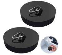 2Pcs Bouchon Evier Cuisine,Bouchon Baignoire Universel, Bouchon Lavabo Salle de Bain avec Anneau de Suspension pour Évier