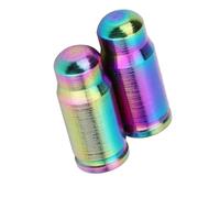 2pcs Bouchons de Valve Bicyclettes Capuchons de Soupape d'air Couvercle Buse de Gaz en Alliage de Titane pour Vélos Route VTT (Couleur : Multicolore)