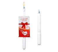 2pcs Bougie Bannière Surprise, Bougie d'Anniversaire Pop-Up Créative Bougies Joyeux Anniversaire Nouveauté Bougies Surprise pour Fournitures de Fête (Coeur d'Amour)